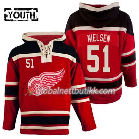 Detroit Red Wings Frans Nielsen 51 Rød Sawyer Hooded Sweatshirt - Barn